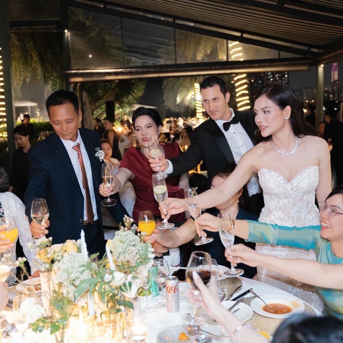 A custom ensemble combining string and contemporary musicians at a destination wedding